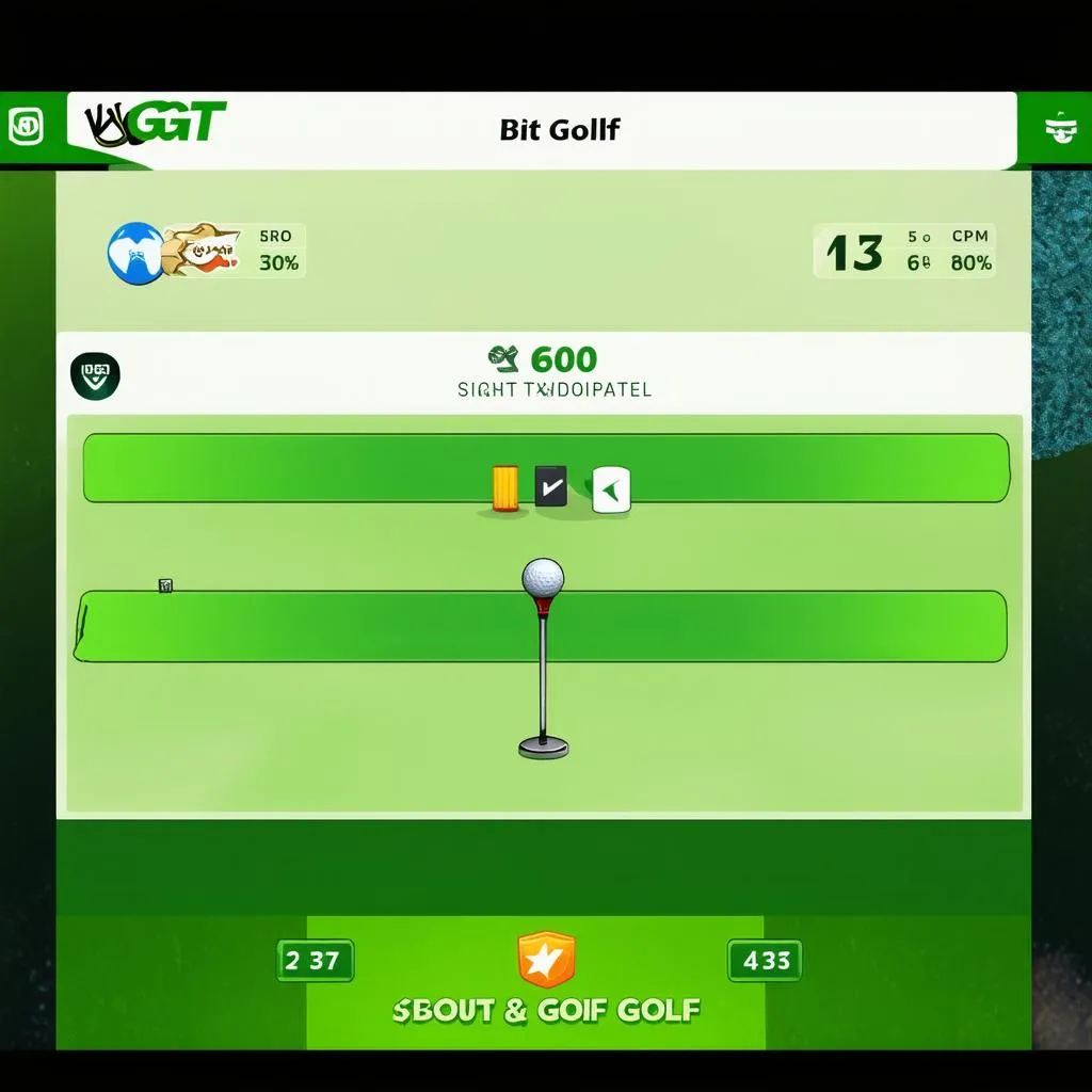 Giao diện chơi game WGT Golf