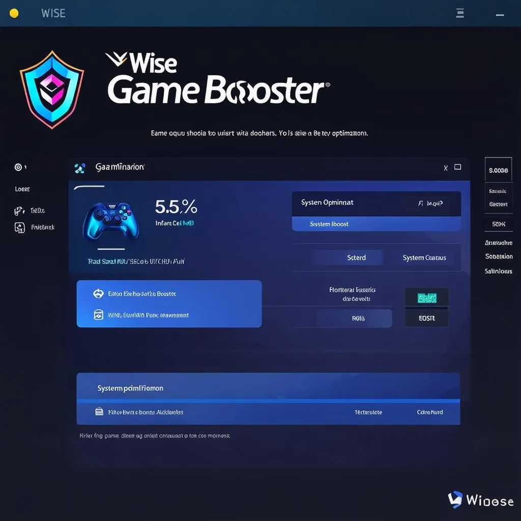 Giao diện Wise Game Booster