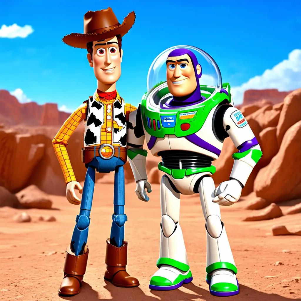 Woody và Buzz trong Toy Story