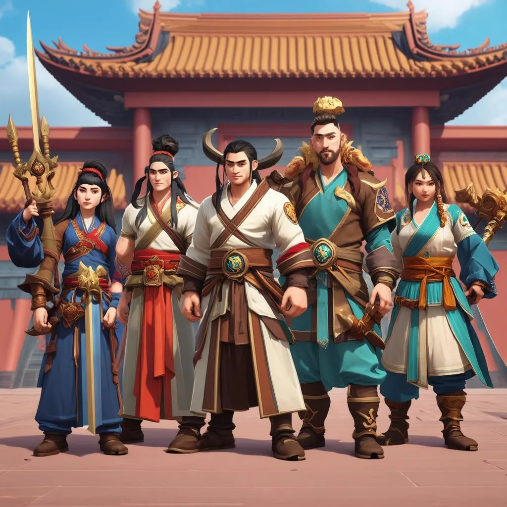 World of Warcraft Characters with Asian elements