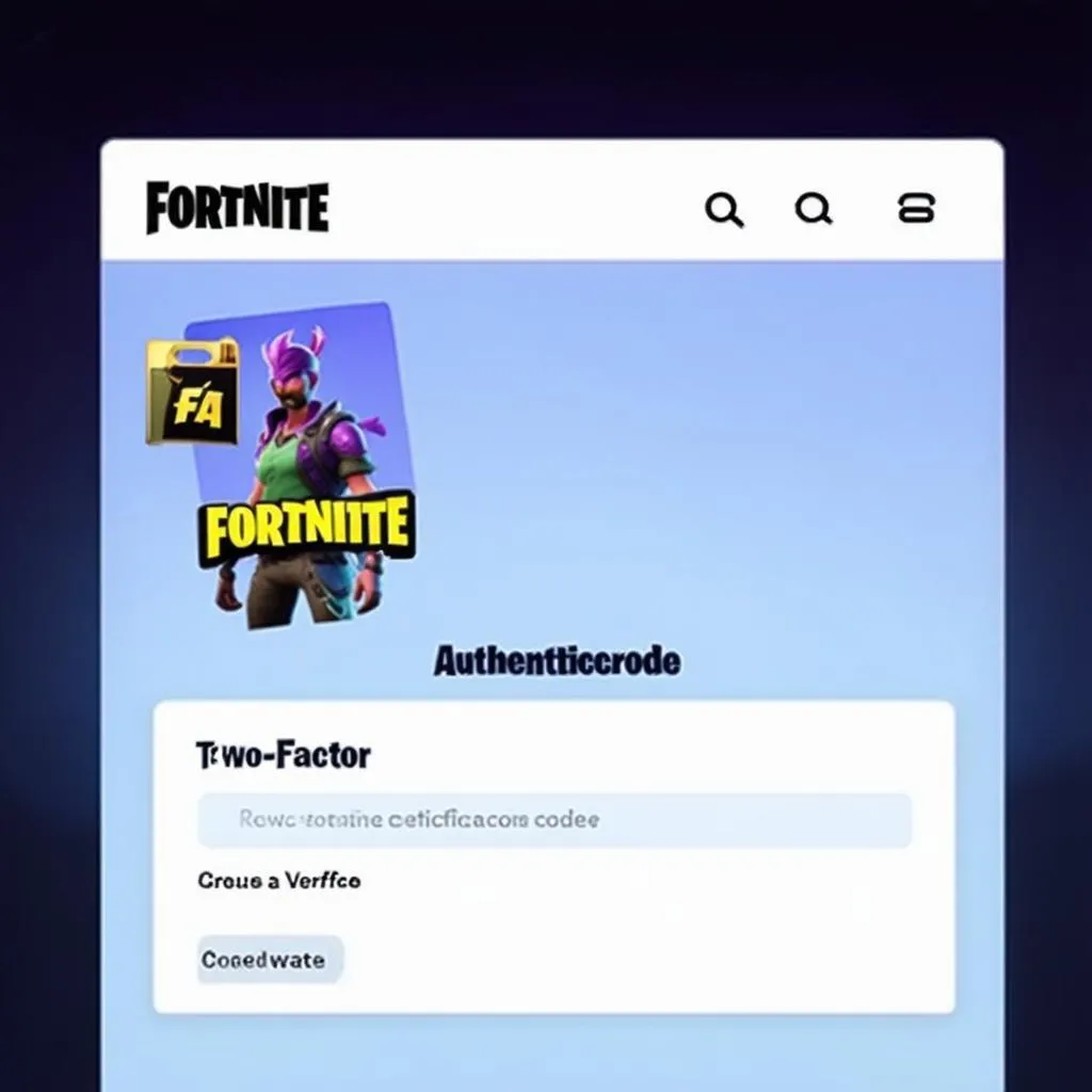 Xác thực hai yếu tố Fortnite