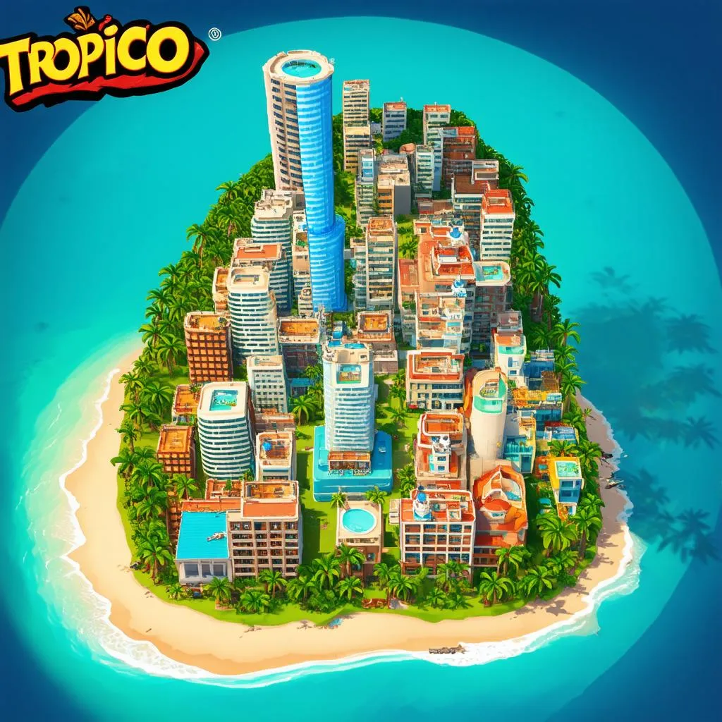 xây dựng hòn đảo tropico