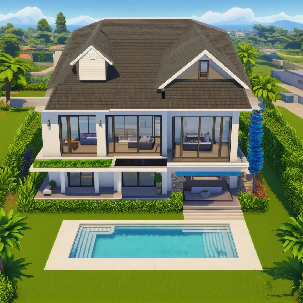 The Sims house building