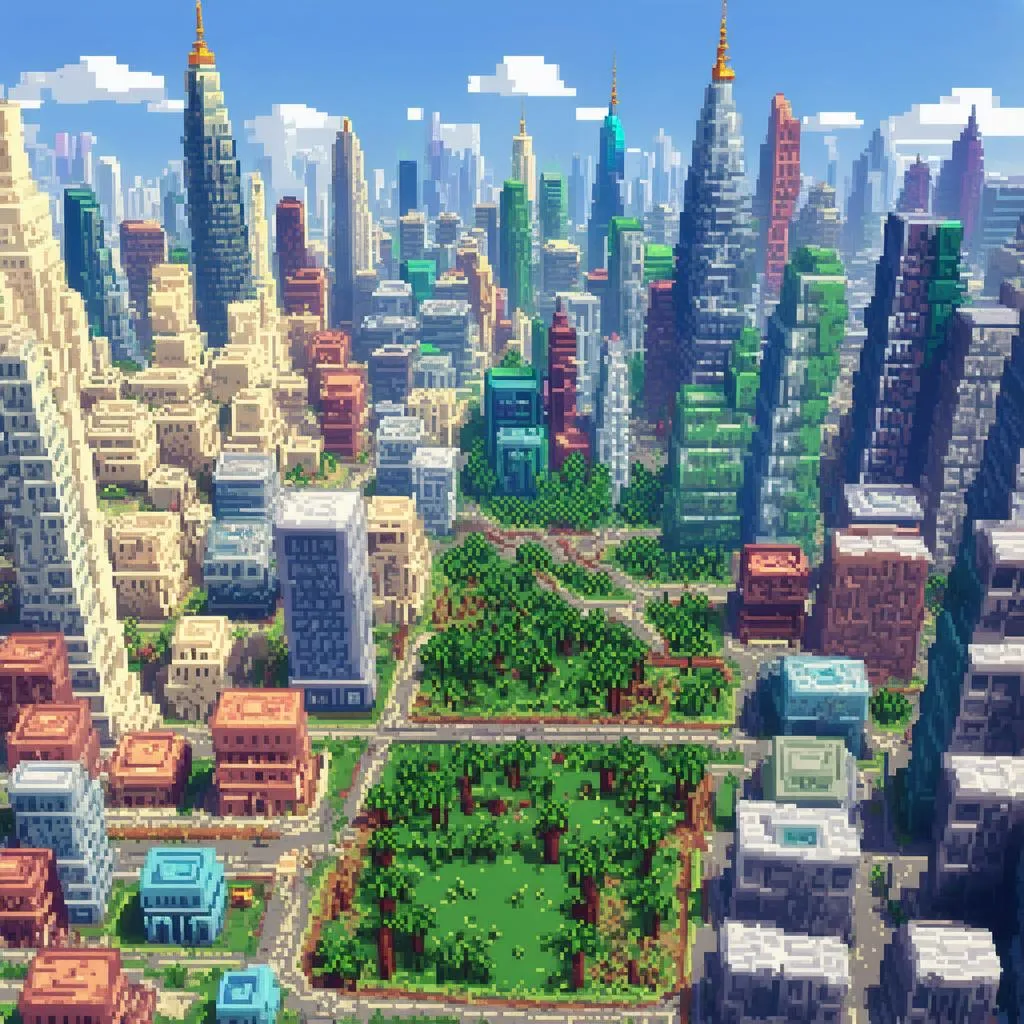 minecraft city construction