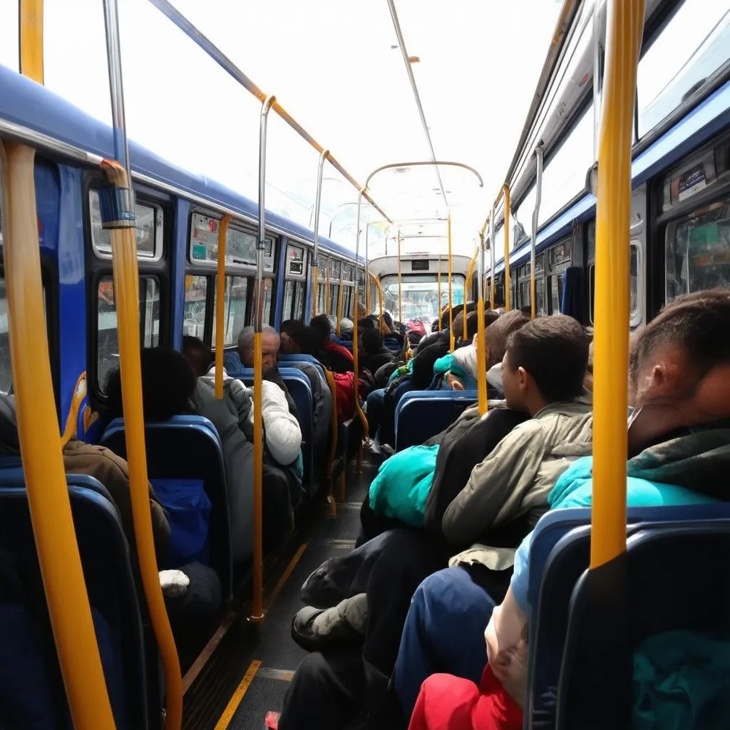 Crowded bus