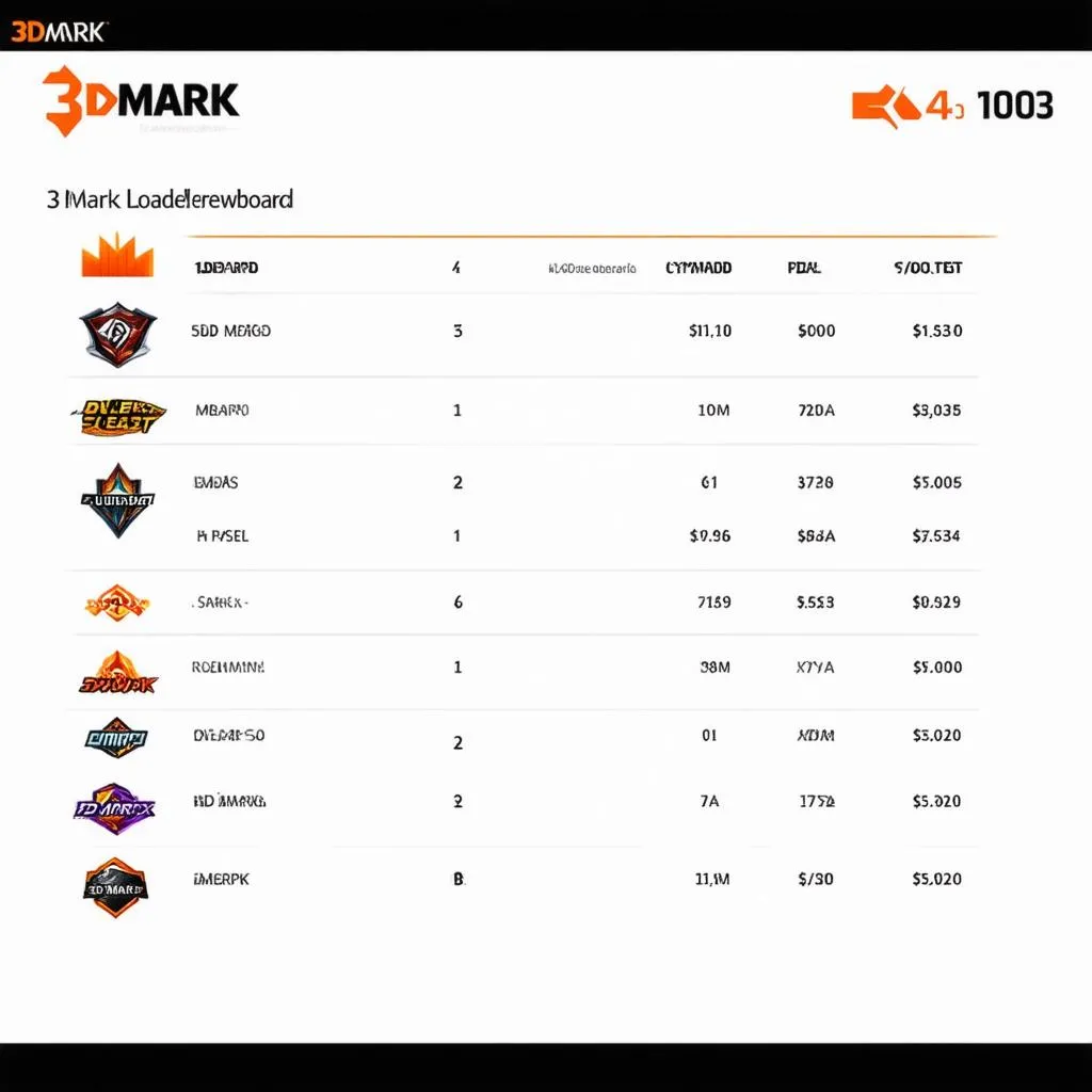 Bảng xếp hạng 3DMark
