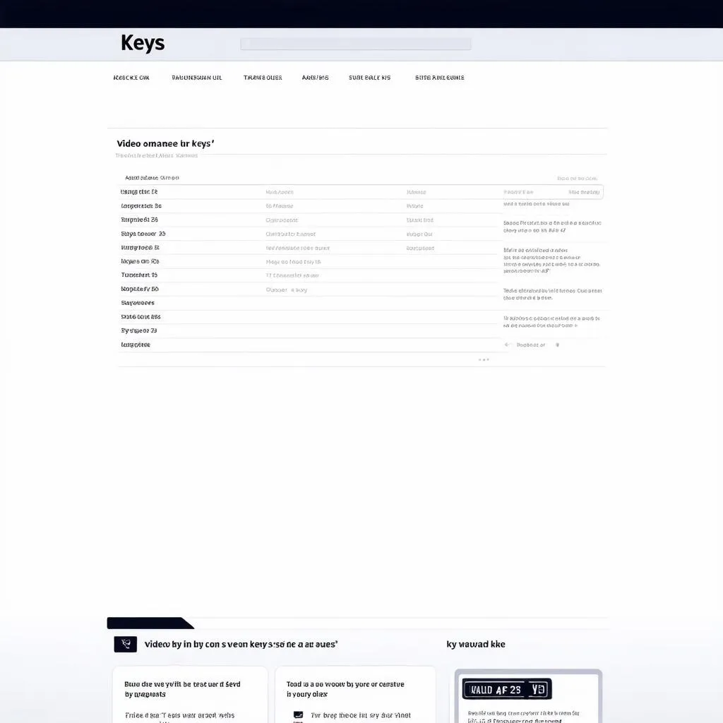 Website theo dõi "keys" trong game