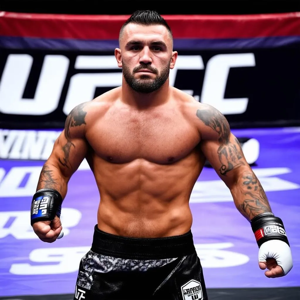 Alexander Volkanovski trong trận đấu UFC