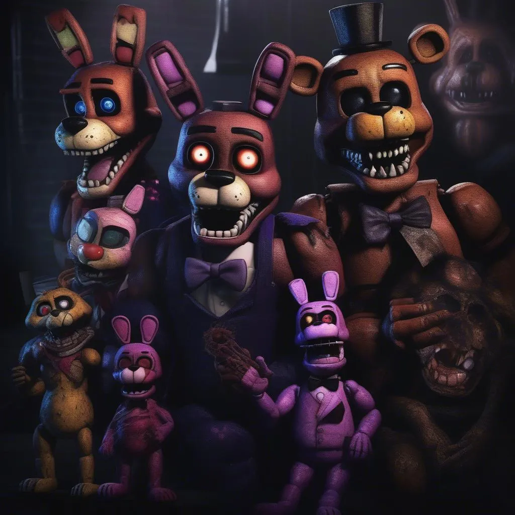 Animatronics kinh dị trong FNAF Games