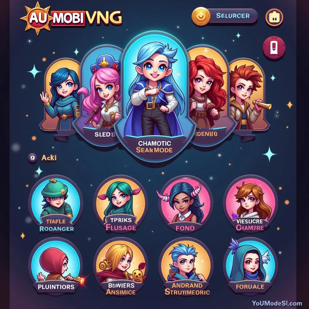 Giao diện game Au Mobi VNG