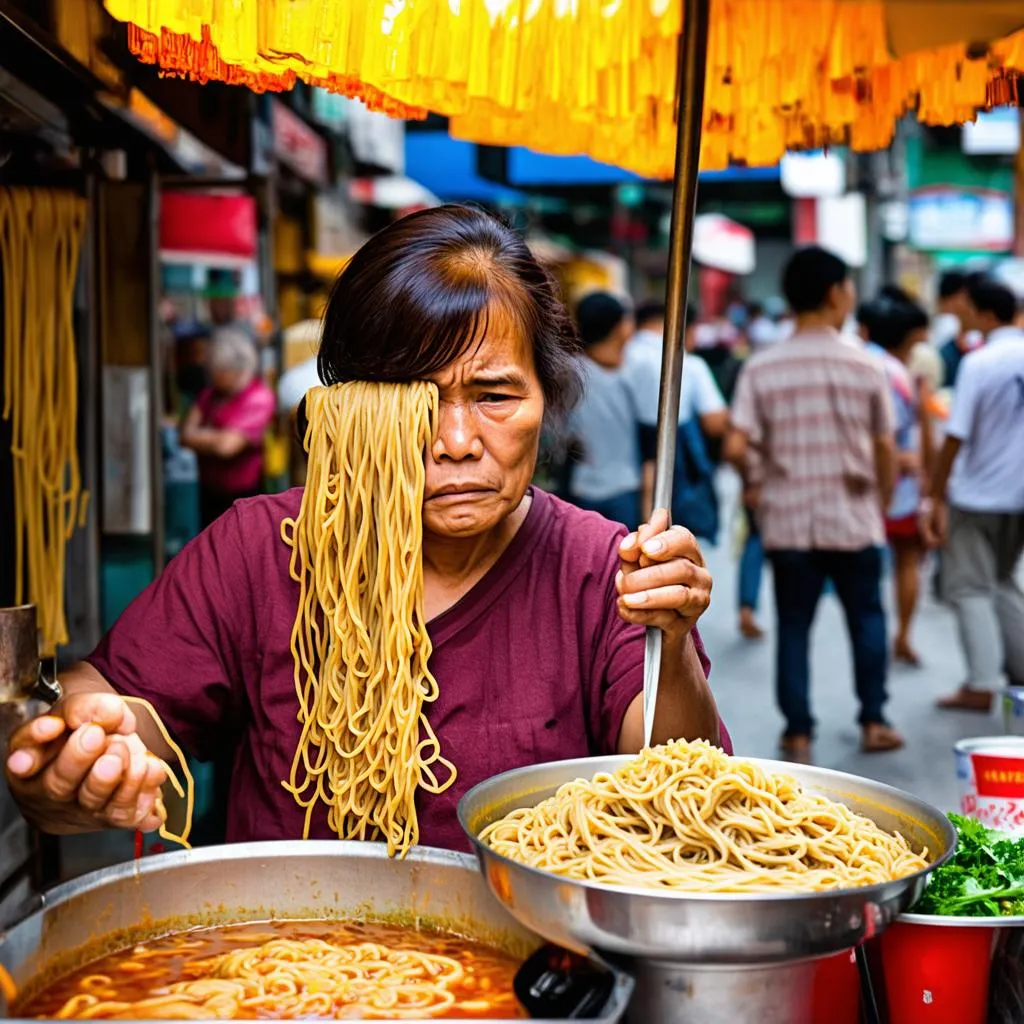 Bà Dì bán bún riêu tiên tri