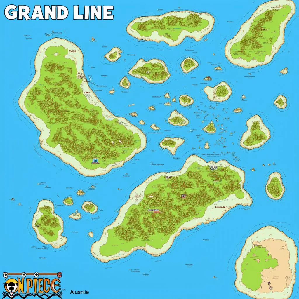 Bản đồ One Piece - Grand Line