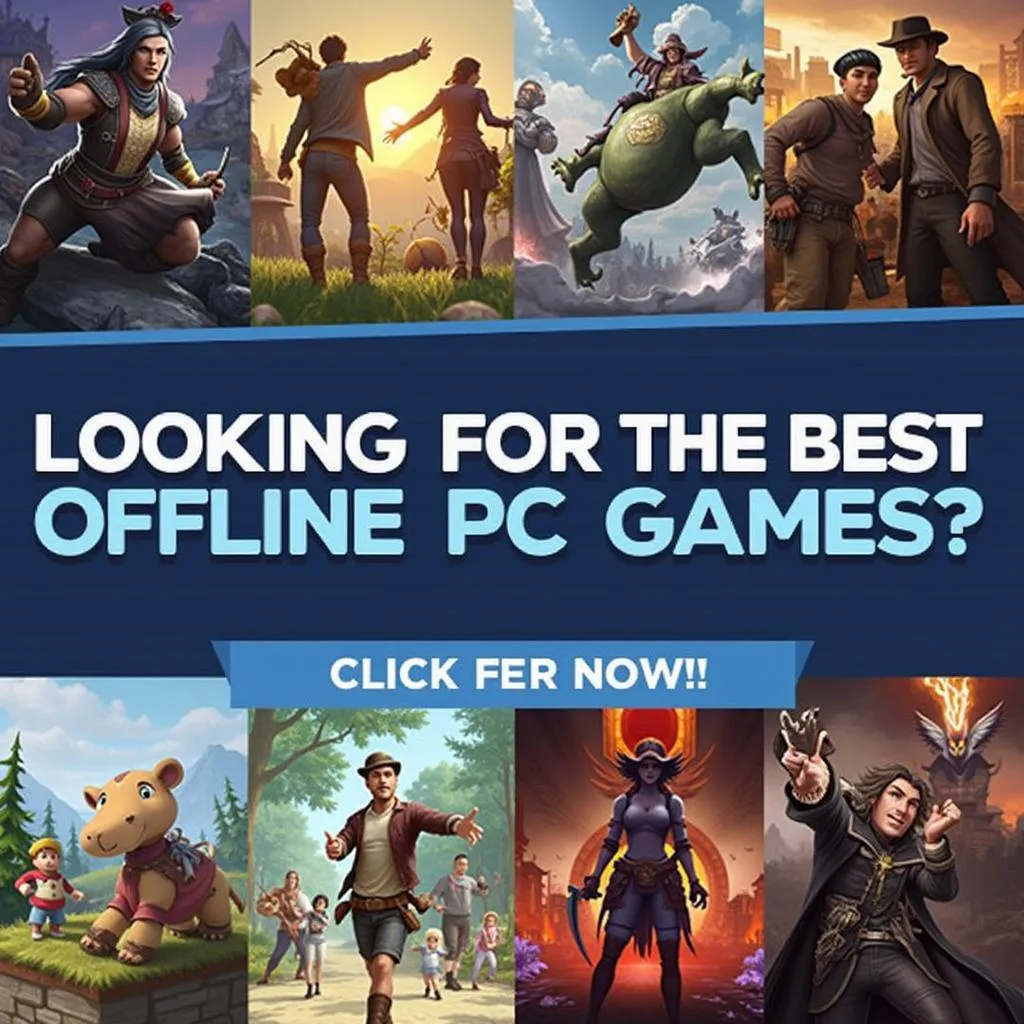 Banner tìm kiếm game offline hay cho PC