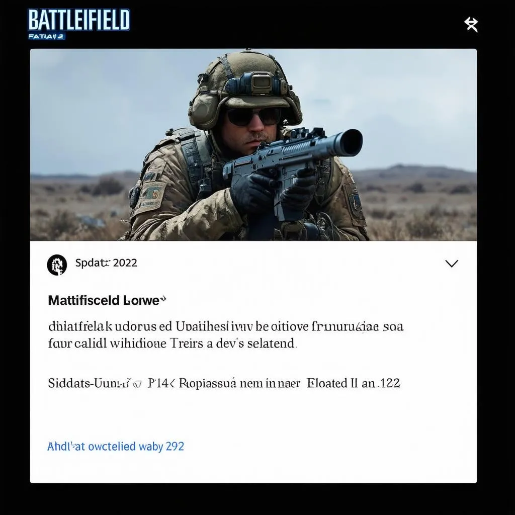 Cập nhật Battlefield 2042 2023