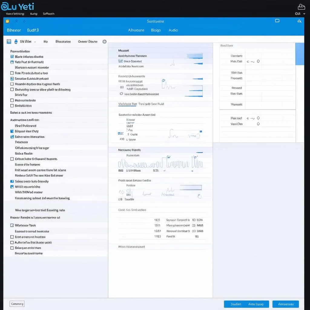 Giao Diện Blue Yeti Software