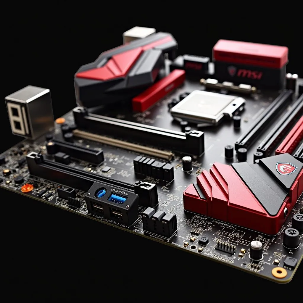 Bo mạch chủ MSI Z170A Gaming M7 với thiết kế hầm hố