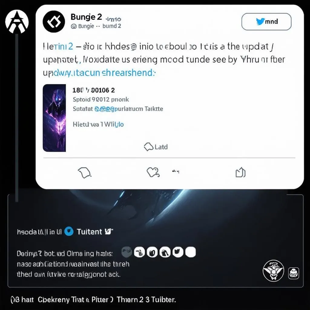 Bài đăng Bungie Twitter