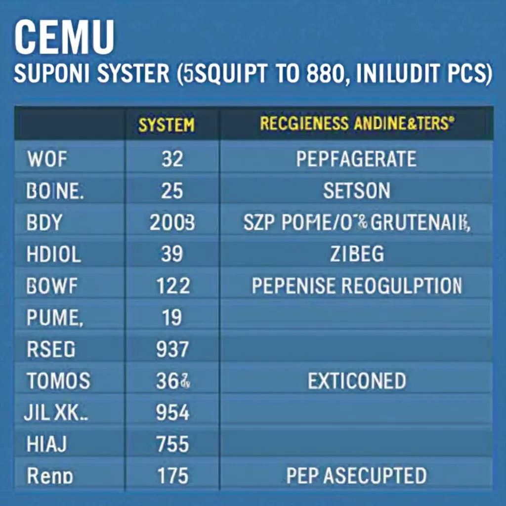 Cấu hình Cemu Low End PC