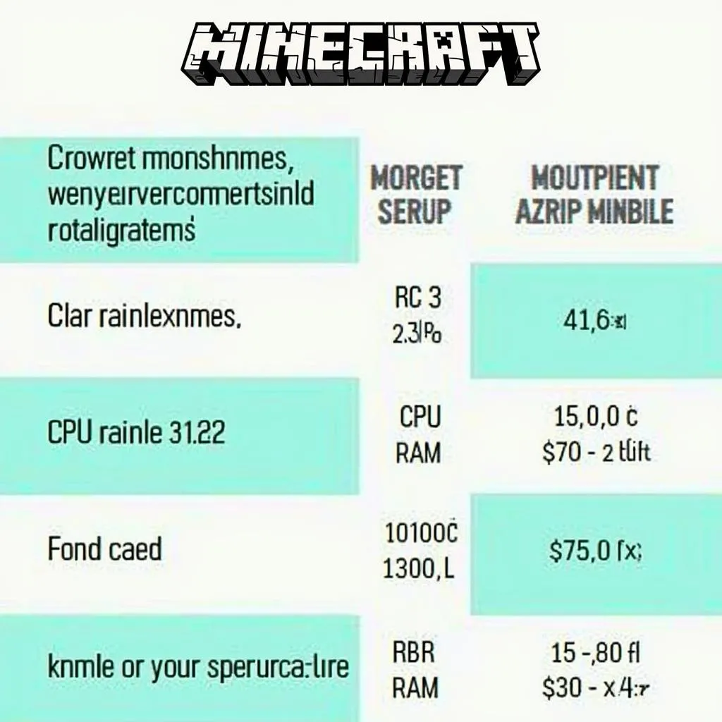 Cấu hình PC chơi Minecraft 1.12.2