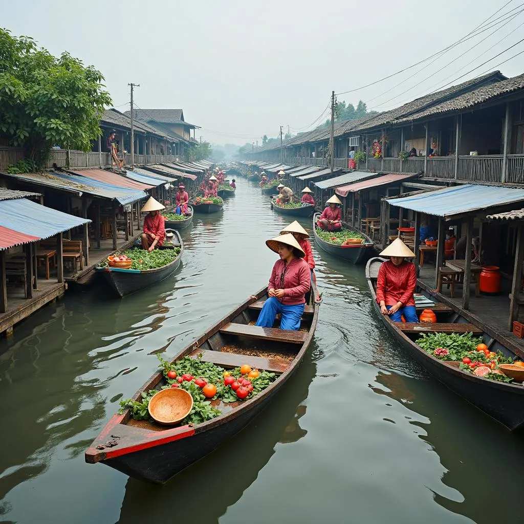 Chợ nổi Cái Bè - Tiền Giang - Nét đẹp văn hóa đặc trưng