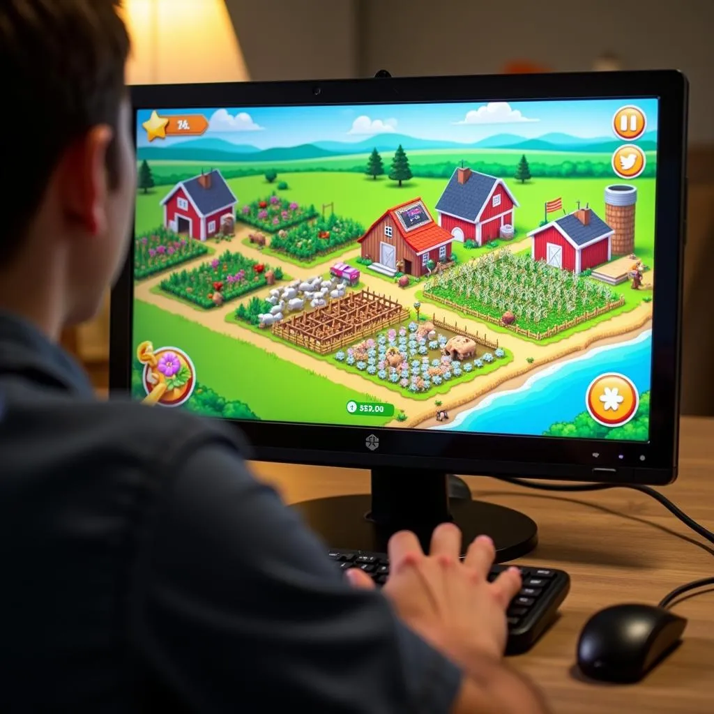 Chơi game Farmville trên PC