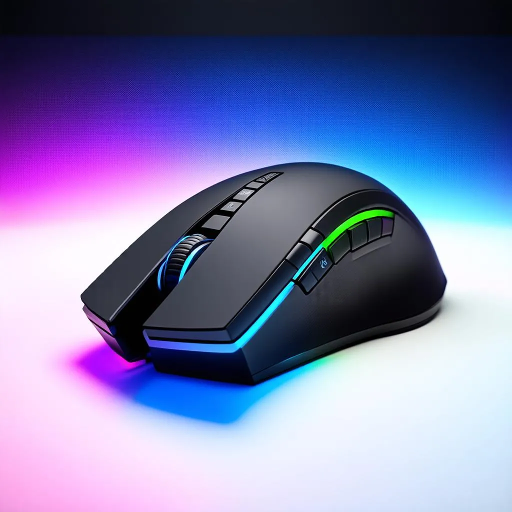 Chuột gaming DareU S100 với dải đèn LED RGB