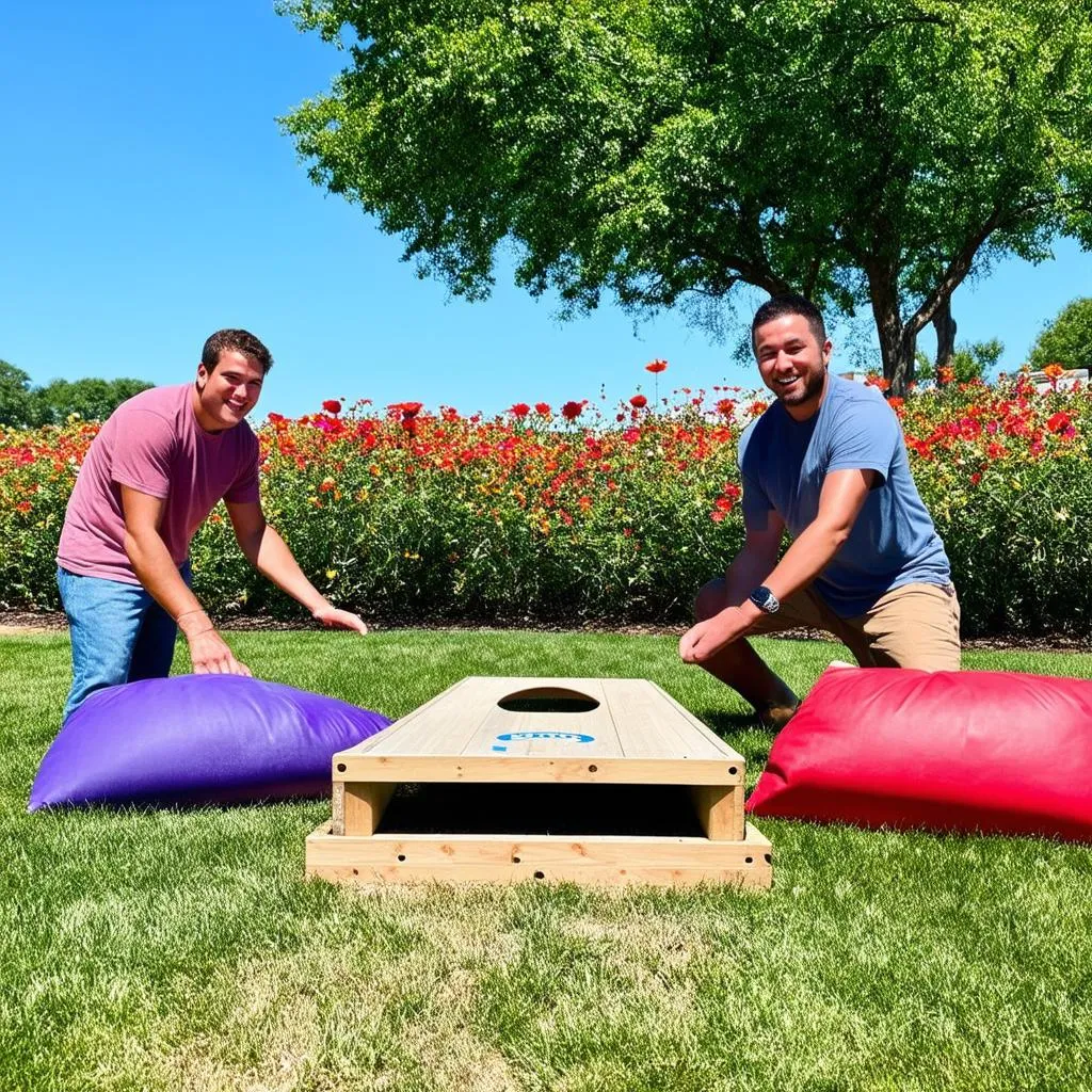 Corn Hole Game Players