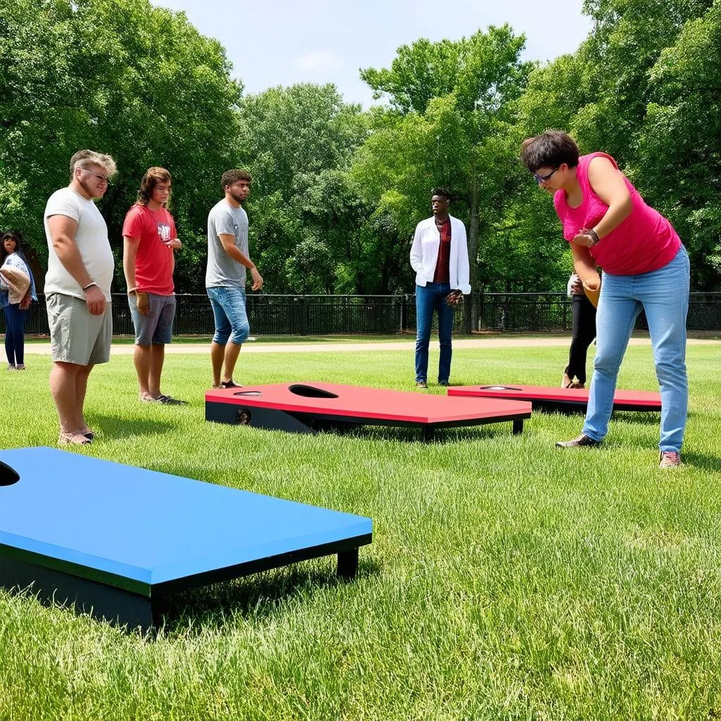 Trò chơi Corn Hole Toss