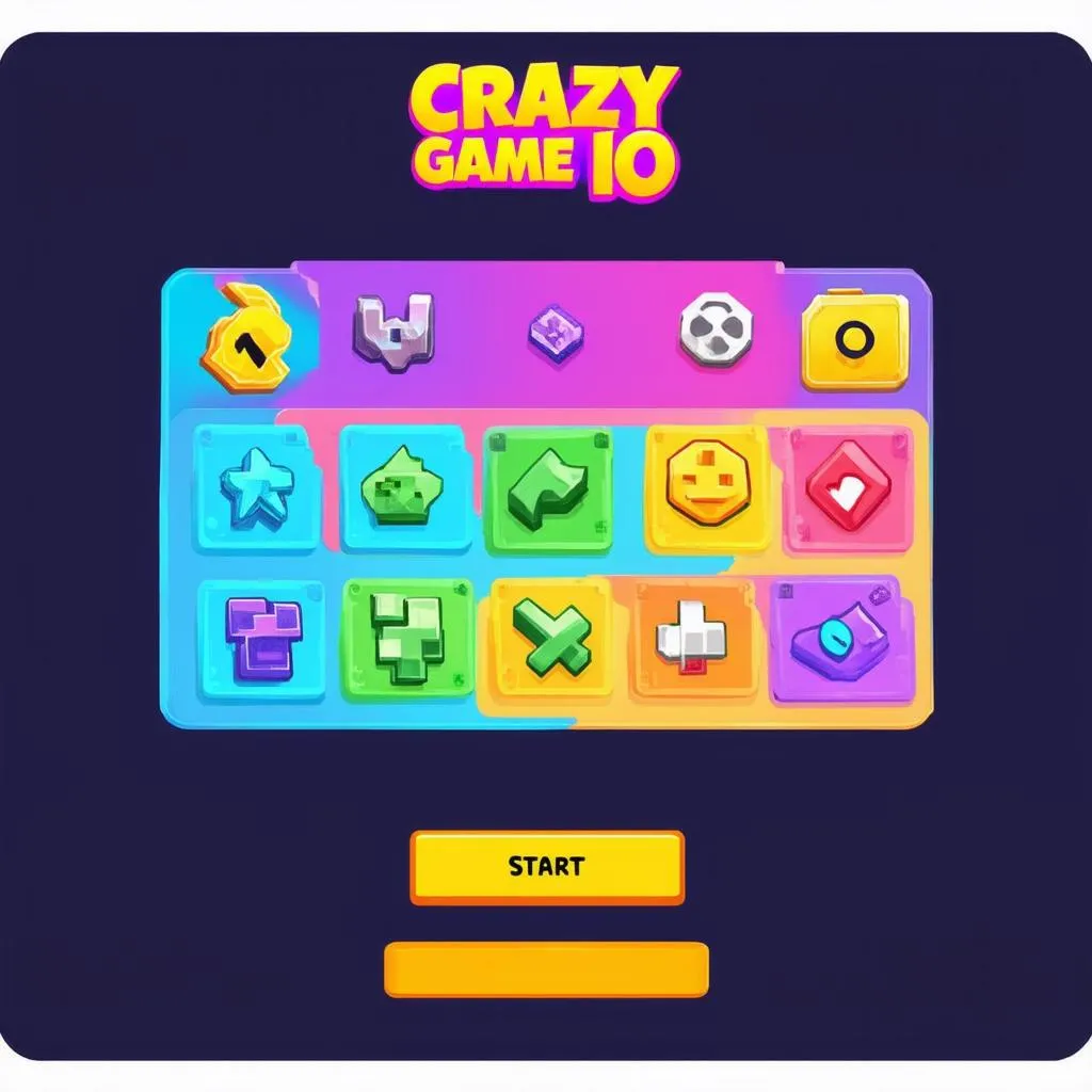 Giao diện Crazy Game IO