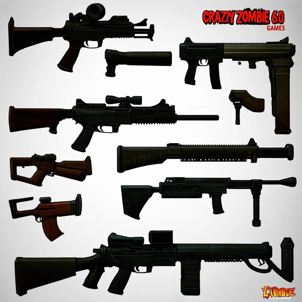 Crazy Zombie 6.0 Games - Weapons