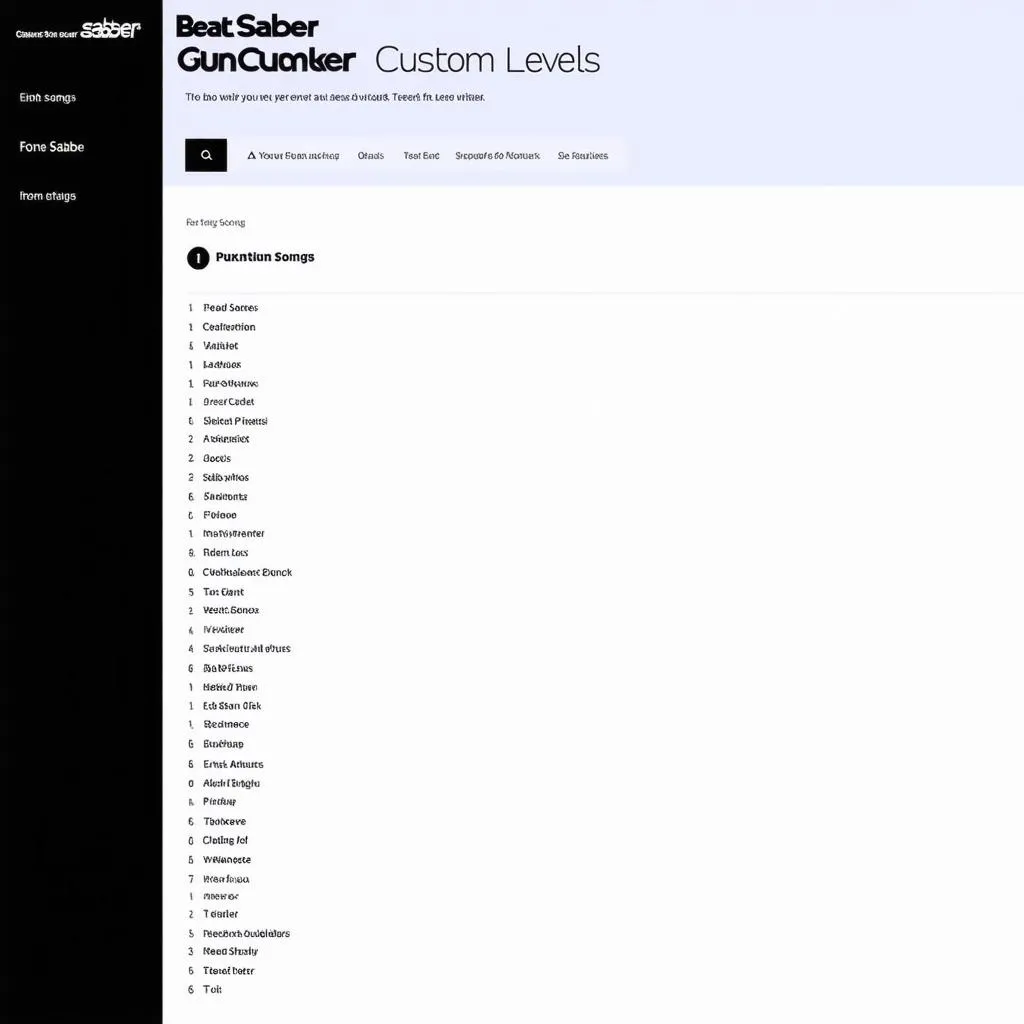 Trang Web Custom Levels Beat Saber
