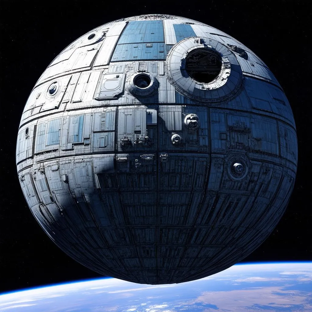 Death Star in space