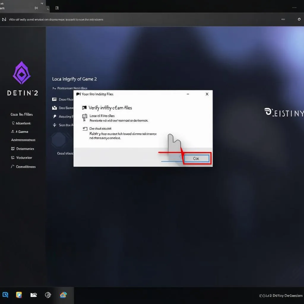Kiểm tra file game Destiny 2