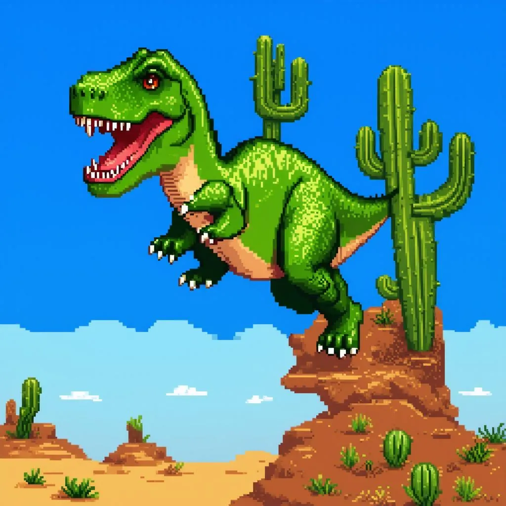 Offline Dinosaur Game