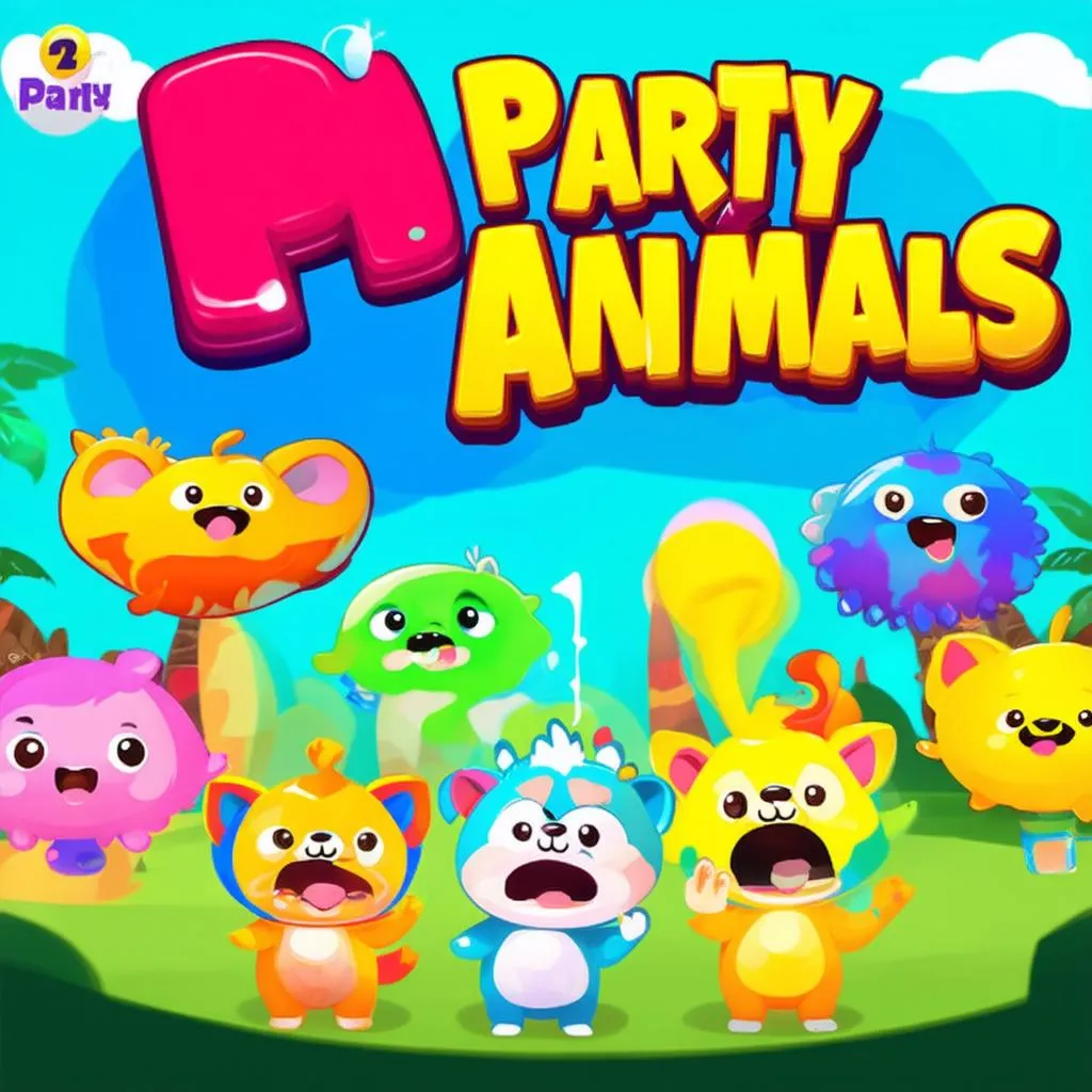 đồ họa ngộ nghĩnh party animals