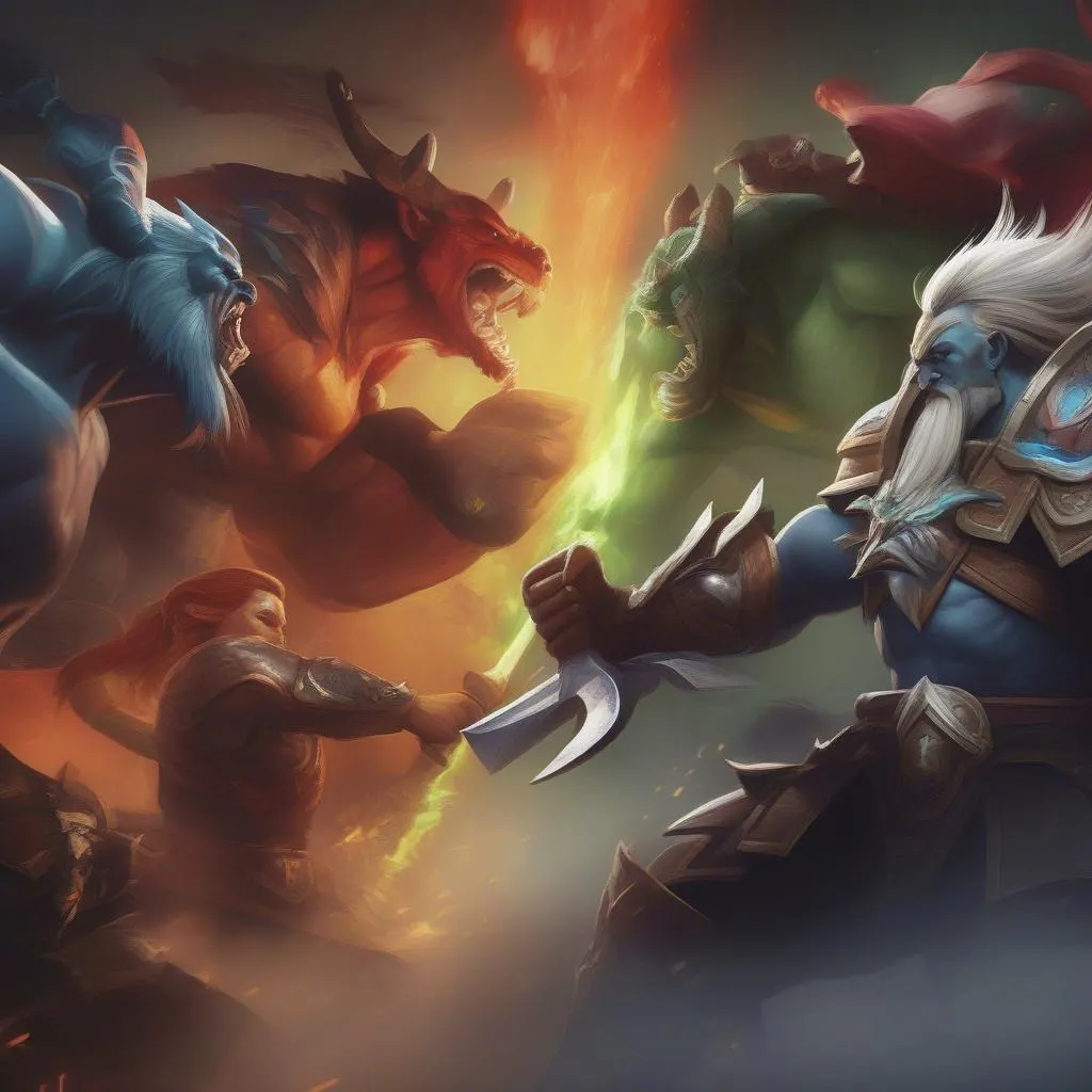 Dota 2 Wallpaper 4K Battle