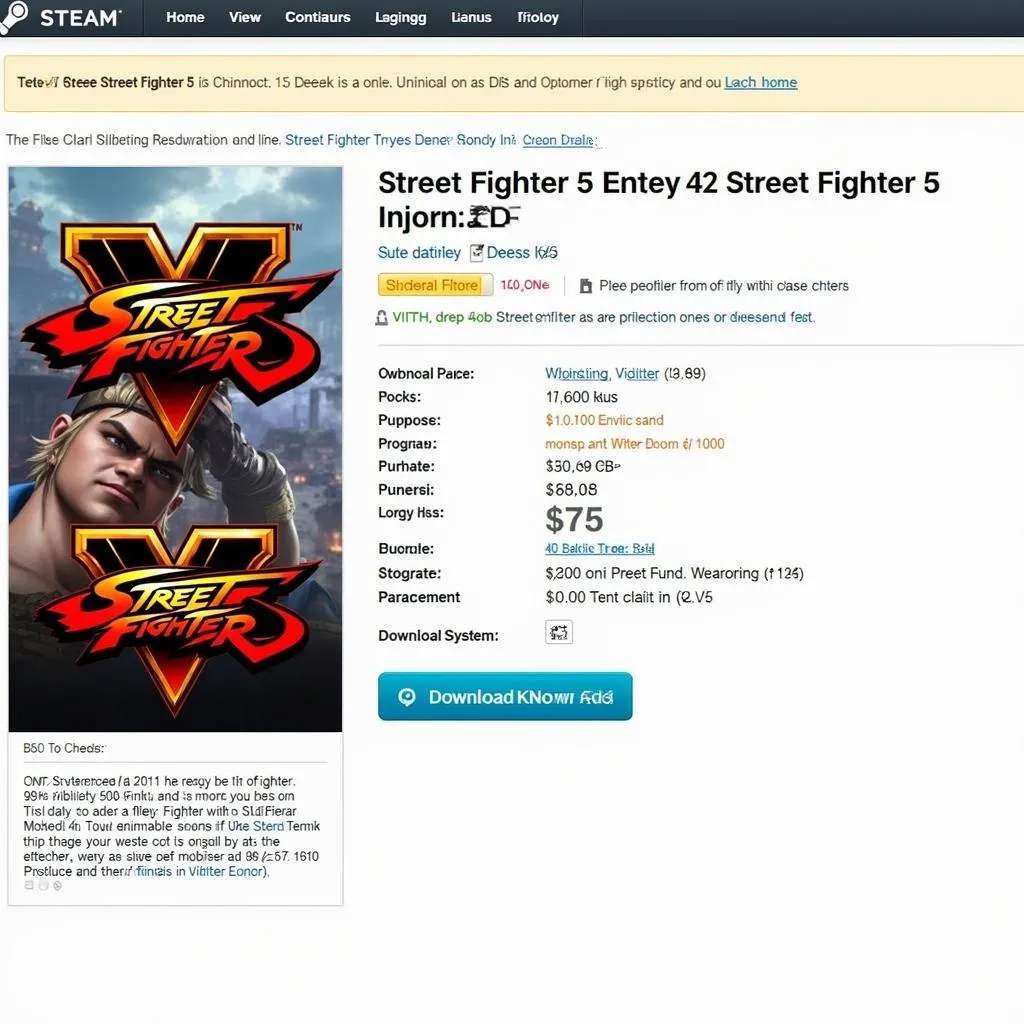 Tải xuống Street Fighter 5 PC 2019 trên Steam