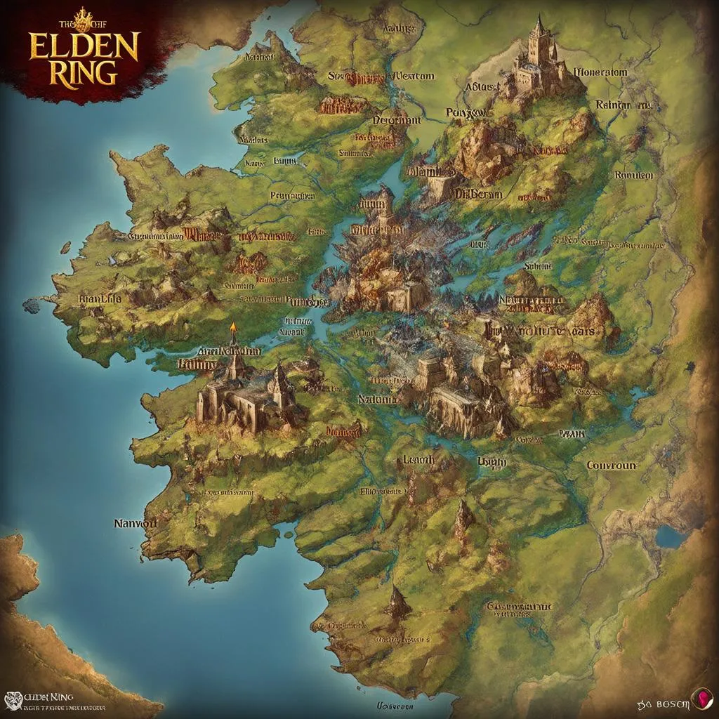 elden ring world map