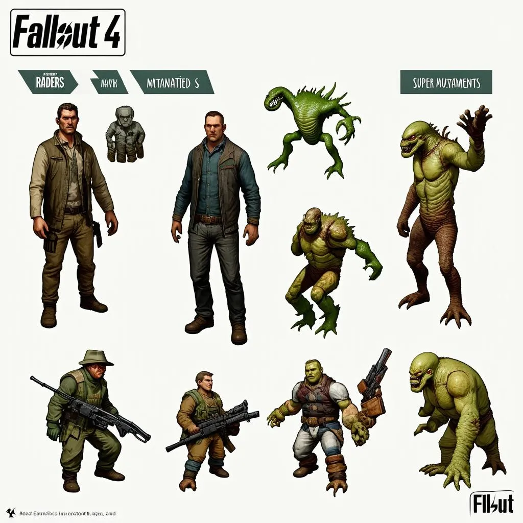 Kẻ thù trong Fallout 4 Mid