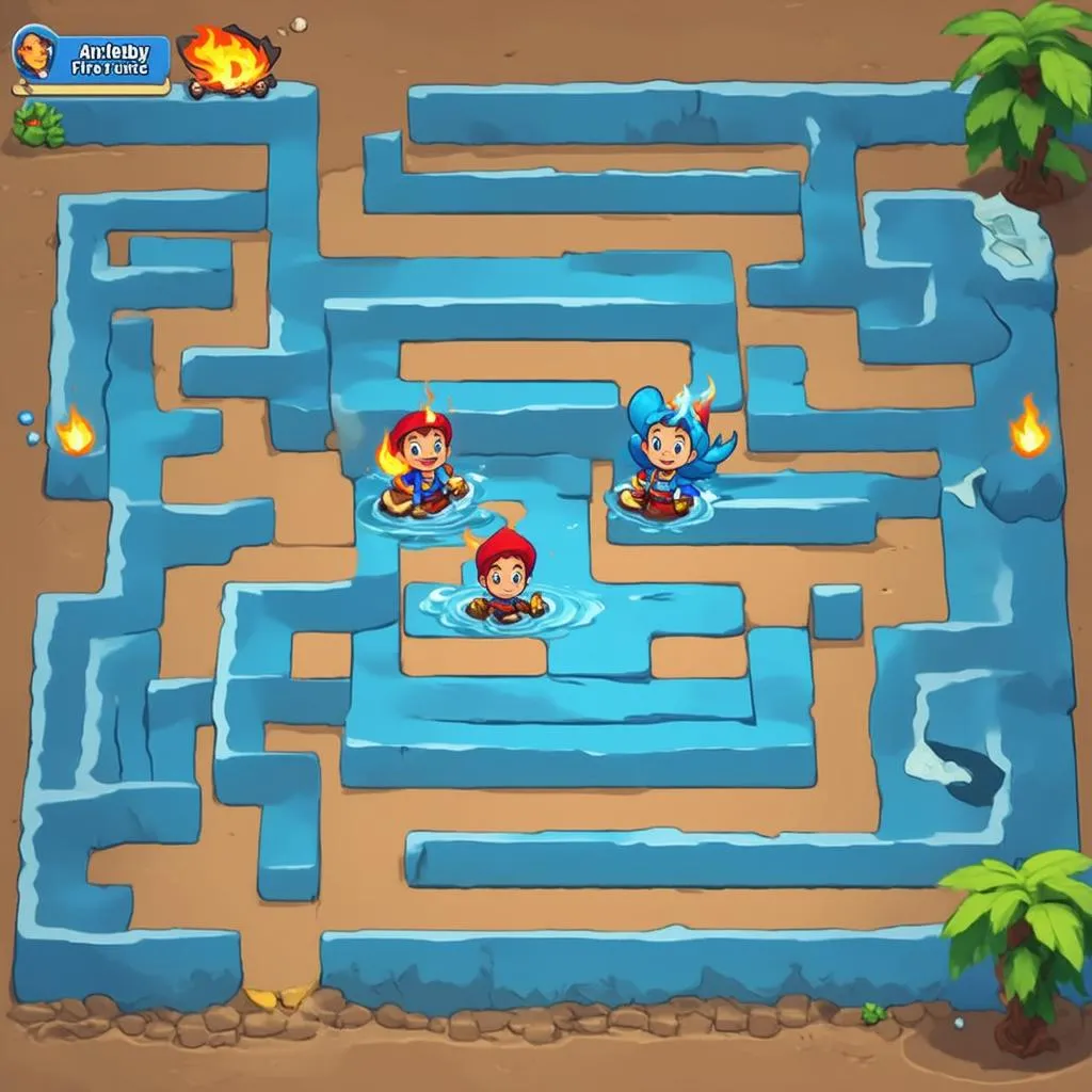 Fireboy and Watergirl maze