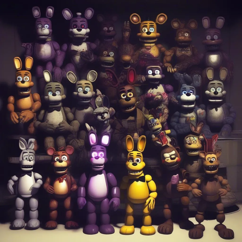 Animatronics in FNAF 2