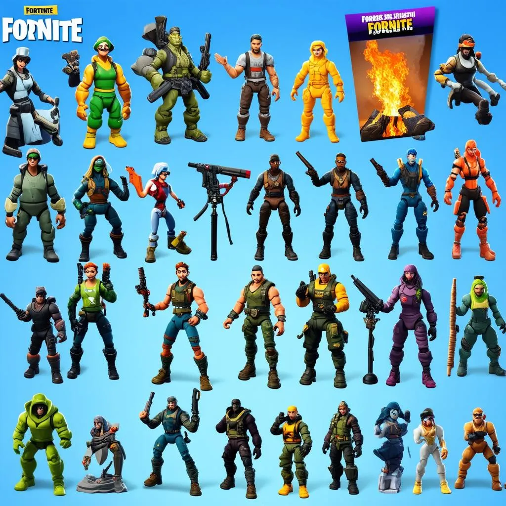 Bộ sưu tập action figures của Fortnite