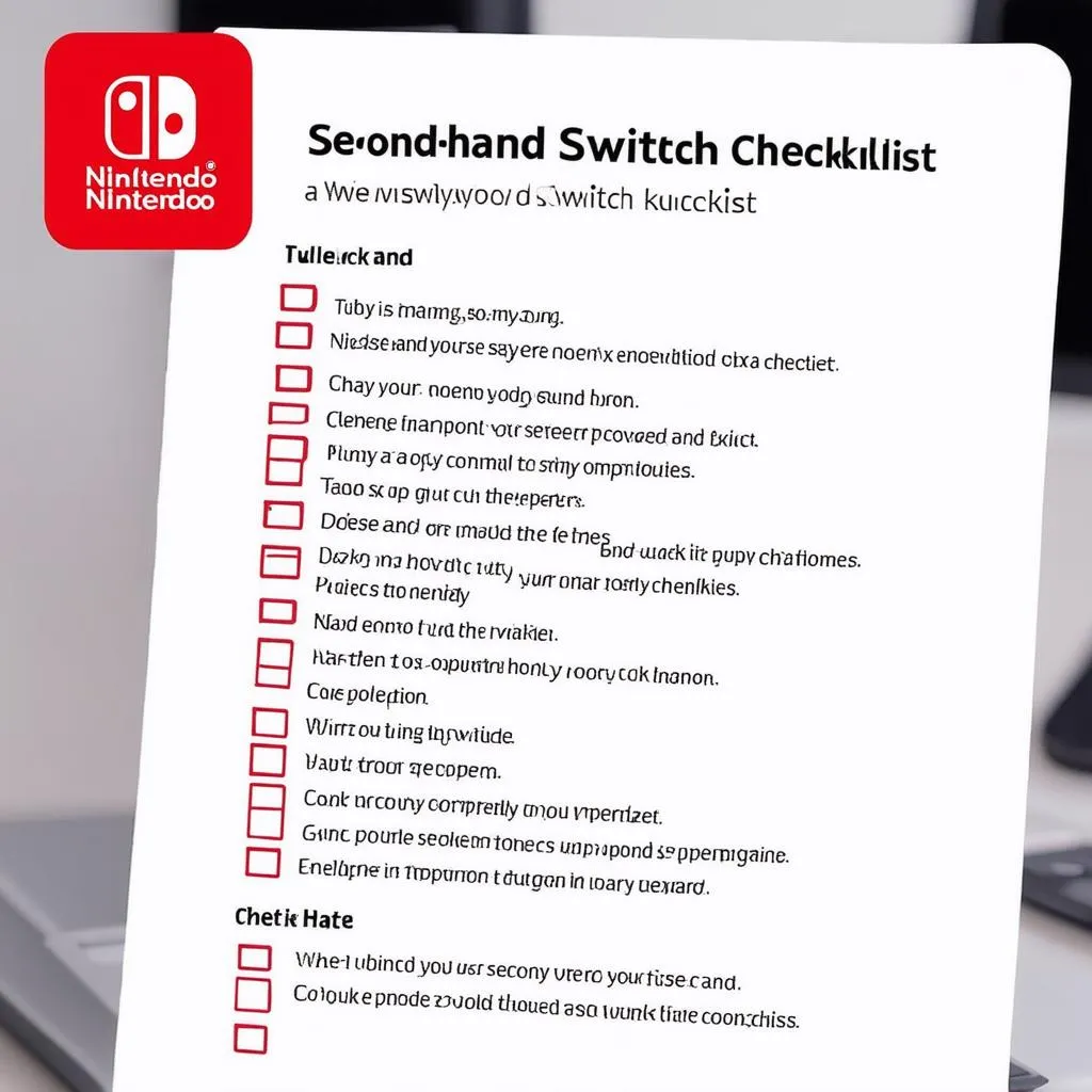 Checklist for buying a second-hand Nintendo Switch