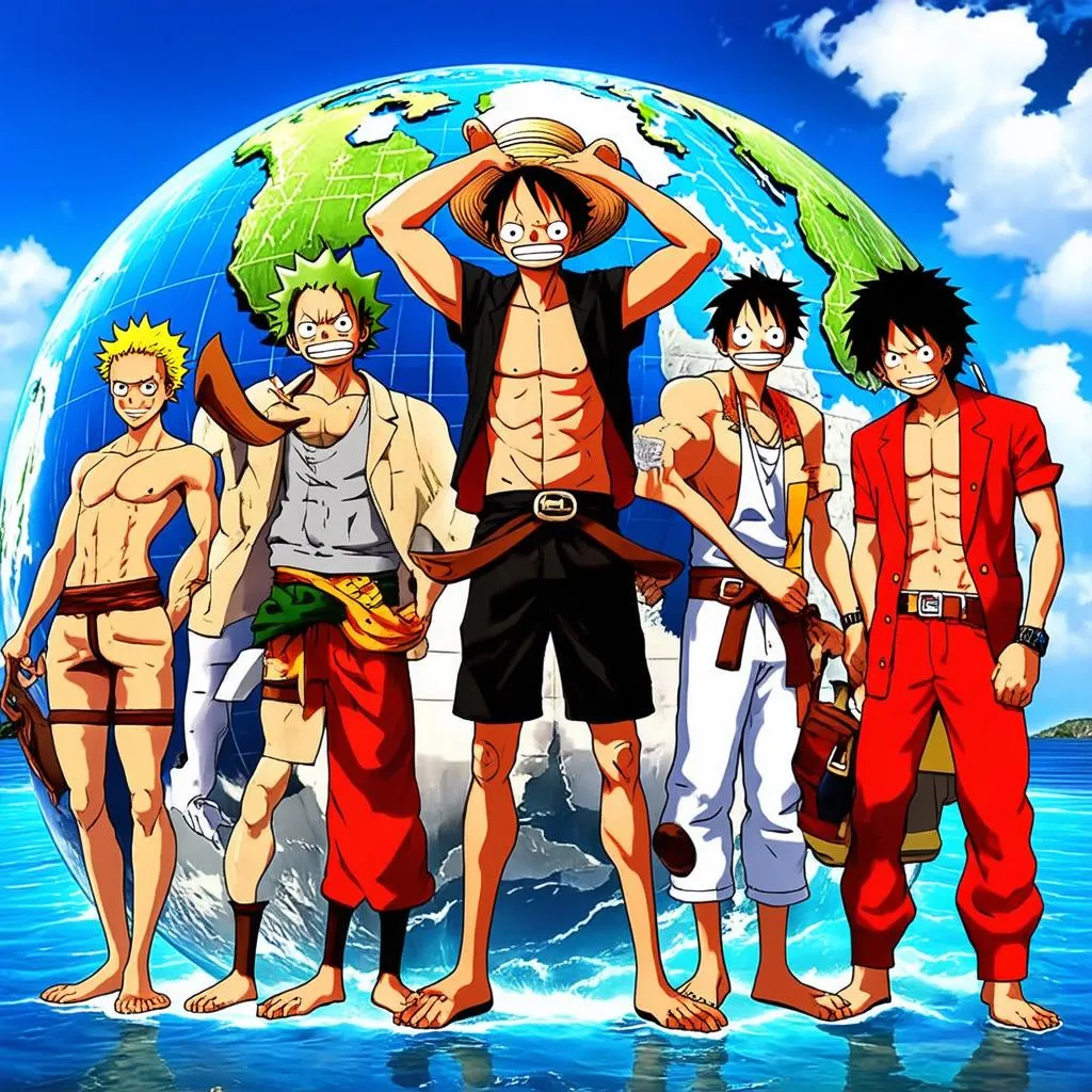 nhân vật game đại chiến one piece 1.8