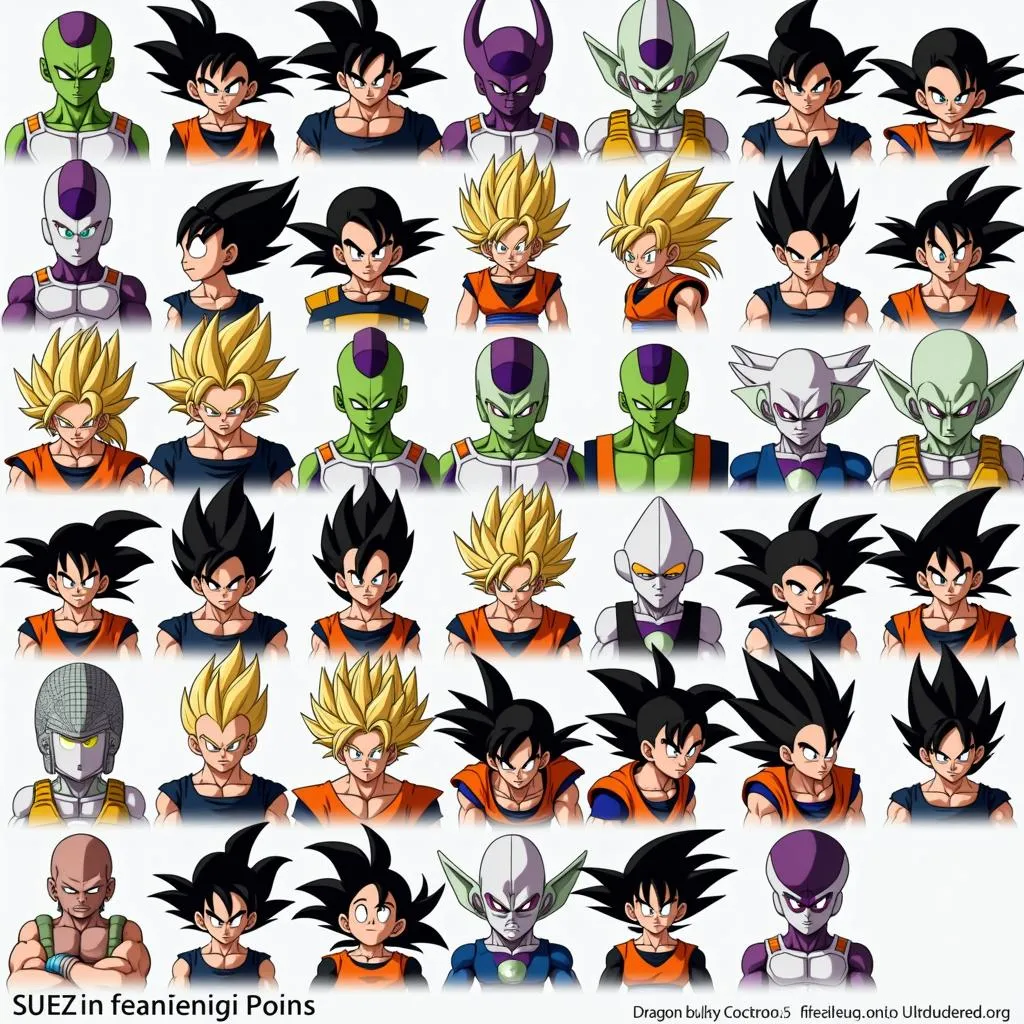 Game Dragon Ball 2.1 Nhân Vật