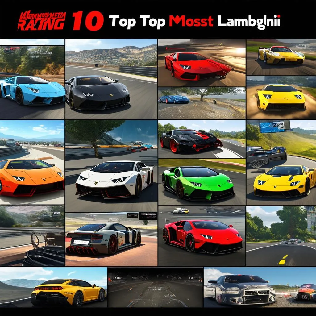 Top 10 game đua xe Lamborghini được yêu thích nhất