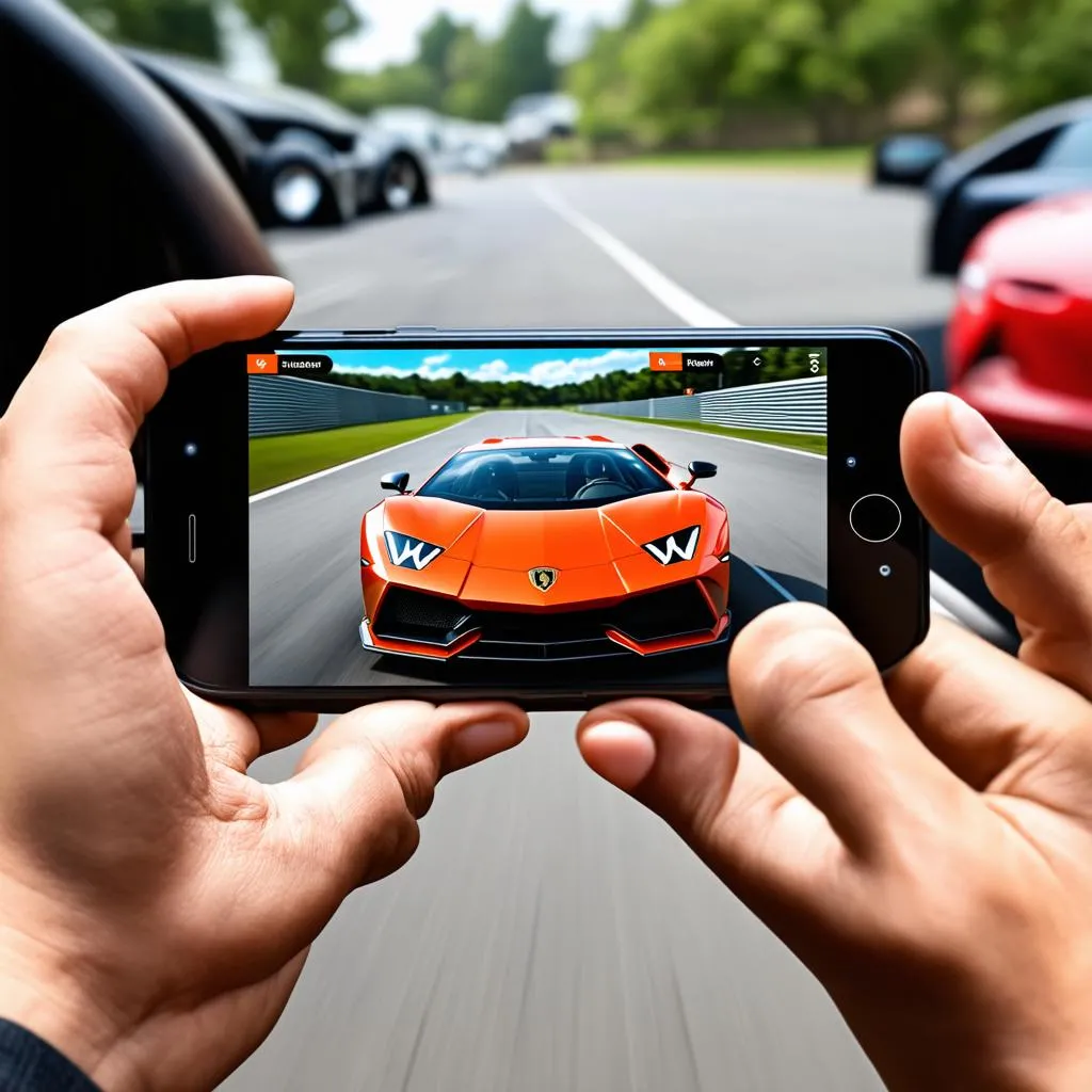 Game đua xe Lamborghini trên điện thoại