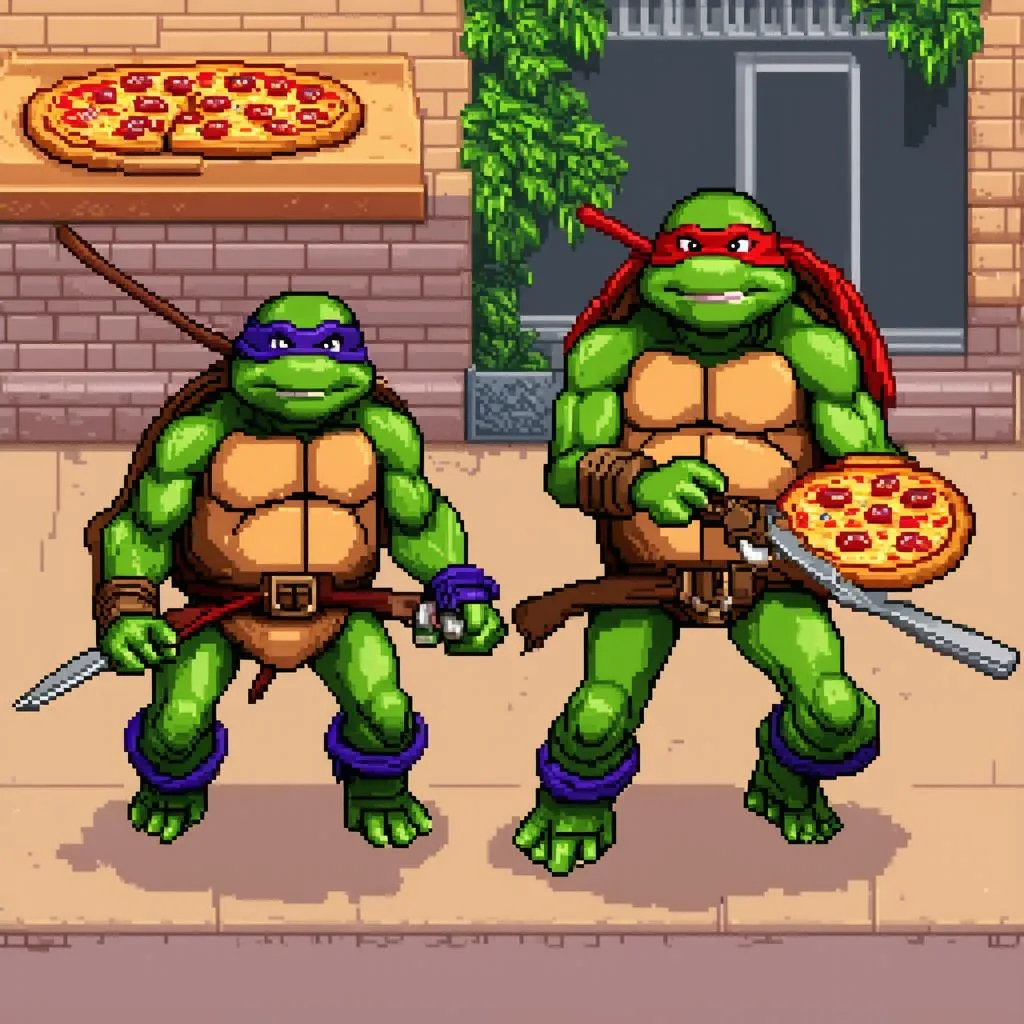 game ninja rua turtles in time