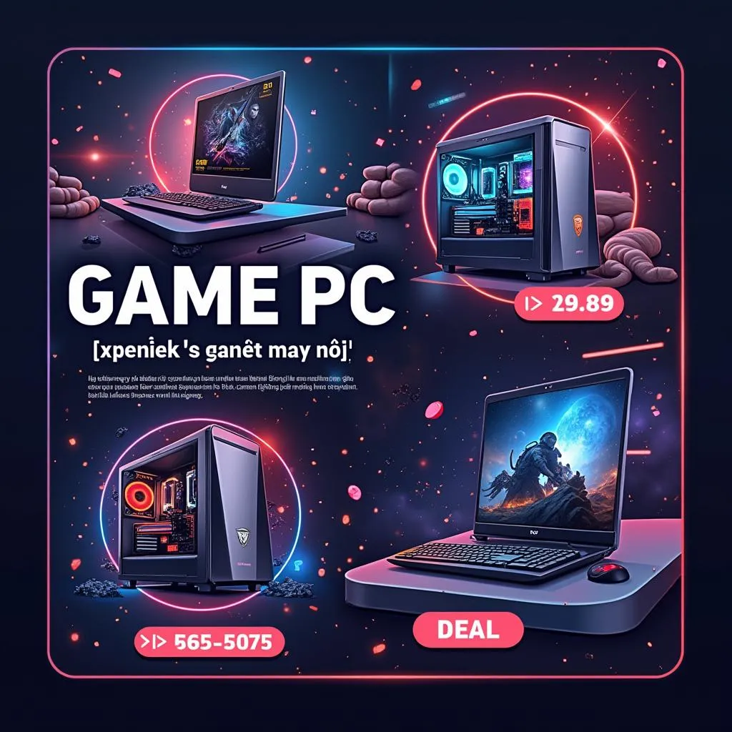 Hình ảnh banner giới thiệu website Game PC Máy Tính Giá Rẻ Nhất Hà Nội