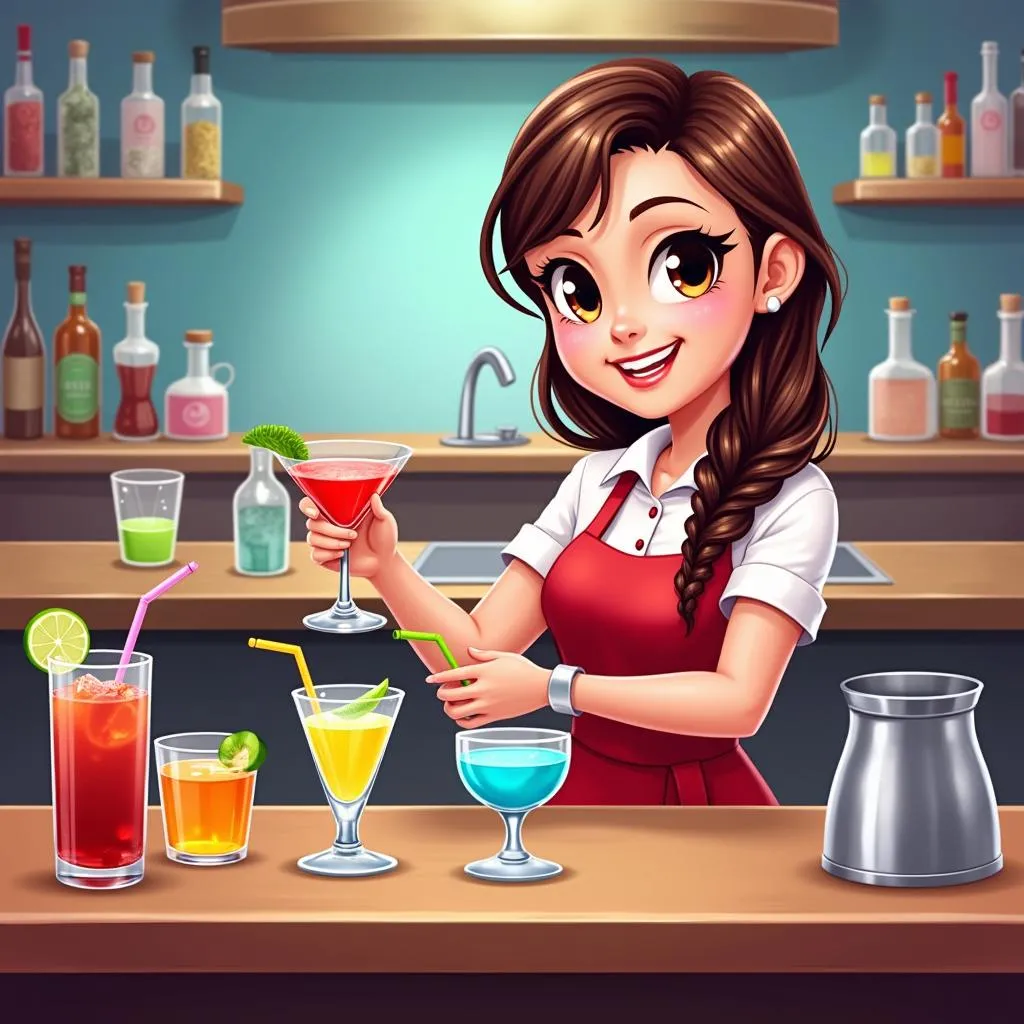 Game pha chế cocktail Vainglory